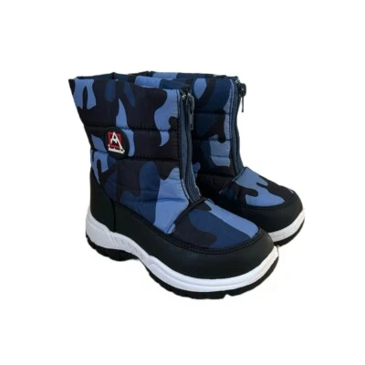 Avalanche Niño Unisex Botas de Nieve Niño Botas de Invierno Azul Camuflaje Talla 9 Nuevas Foto 1 de 4