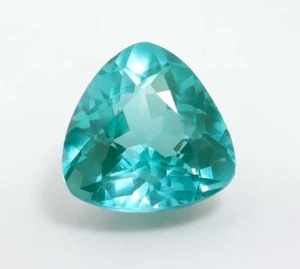 10,50 Ct Natürlicher Paraiba Turmalin Grünlich Neonblau Trillion Lose Edelstein - Bild 1 von 7