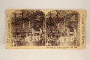 Stereoview Underwood & Underwood, Palacio Real de Liechtenstein, Viena, Austria - Imagen 1 de 3