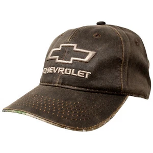 Sombrero a presión marrón lavado con logotipo de Chevrolet - Imagen 1 de 4