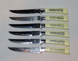 6-pc Vintage Royal Brand Sharp Cutter Masterpiece Stainless Steak Knife Set - Picture 1 of 11