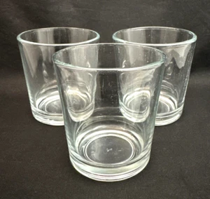 Vintage LIBBEY Clear Lowball Rocks Cocktail Glasses 12oz. Set Of 3 - Picture 1 of 5