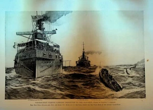 Torpediniera Cushing Trasporto Spedizioni a Bandiera Nave 1898 Stampa Carlton Chapman - Foto 1 di 1