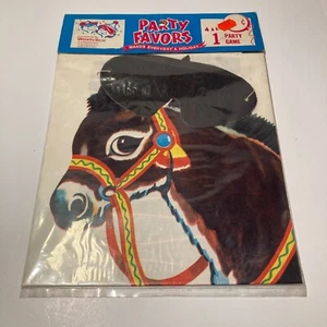 Nuevo De Colección Westvaco Pin la Cola en Burro Fiesta Juego Máscaras con los ojos vendados Colas - Imagen 1 de 18