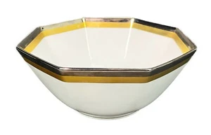 Platine d’Or Fitz Floyd Serving Octagonal Accent Bowl Vtg 1981 Japan - Picture 1 of 6