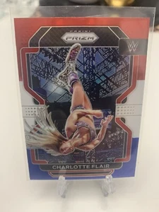 2022 WWE Panini Prizm Charlotte Flair Red, White & Blue Prizm #180 - Picture 1 of 2