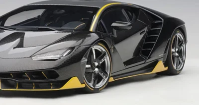 Lamborghini 1:18 Race Car CarbonFiber12 Classic Custom Built 24 Carousel BLACK - Image 1 of 4