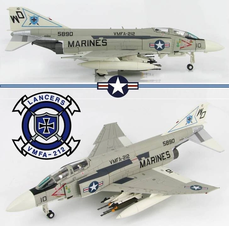 Hobby Master 1/72 HA1997 F-4J Phantom II, USMC VMFA-212 Lancers, WD10 - Image 1 of 4