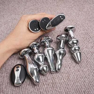 Remote control Anal Butt Plug Vibrator Prostate Massager Control Dildo Sex Toys - Picture 1 of 63
