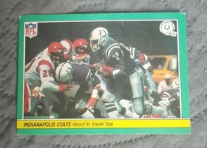 In procinto di rompersi. Carta Calcio "Indianapolis Colts", 1984 Fleer Team Action #3 - Foto 1 di 2