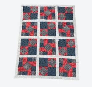 4 Patch VariationPre Cut Quilt Kit 42x55.5” Moda Spring Rose Gray Floral - Picture 1 of 6