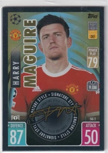 Topps Match Attax CL Extra 21/22 SIG 2 Harry Maguire Signature Style - Picture 1 of 1