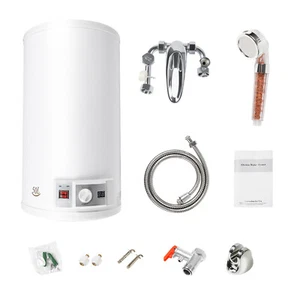 50L Liter 2KW Elektrospeicher Warmwasserspeicher Boiler Wasserboiler + Duschset - Bild 1 von 15