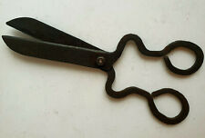 Iron Sewing Scissors Antique 10 6/8" Late 1700's Turkish Hand Made Primitive