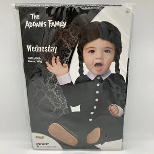 [01721125] Spirit Halloween Baby Wednesday Addams Costume - The Addams Family - Picture 1 of 12