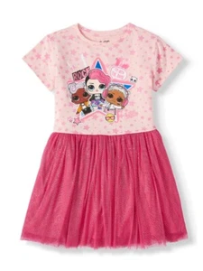 NWT Girls 14-16 XL LOL Surprise Mesh Tutu Dress PINK - Picture 1 of 3
