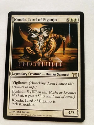 Konda, Lord of Eiganjo - Champions of Kamigawa ( CHK )MTG LP 30 - Image 1 of 2