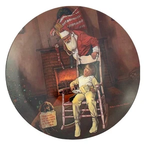 Colección Brantwood Una VISITA DE SANTA Plato Coleccionista Robert Charles Howe - Imagen 1 de 7