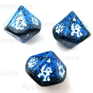 Dragon Dice 1 Frostwing Yeti & 2 Wolf Pack Monster Die Set of 3 SFR TSR - Picture 1 of 1