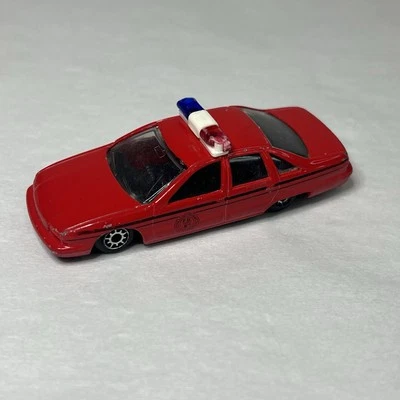 Vintage Maisto PLAYART Chevrolet Caprice 1970-80's Diecast Red Fire Dept - Imagem 1 de 3