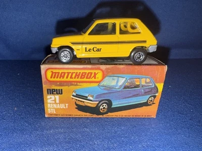 Matchbox Lesney Superfast No21 RENAULT 5TL in " YELLOW Le Car with SILVER BASE " - Image 1 of 4