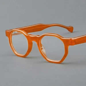 Vintage Acetate Eyeglass Frames Women Men Retro Nerd Glasses 44 23-148 mm - Picture 1 of 21