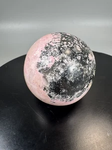 Rhodonite Sphere 2” (263g) Pink & Black Natural Polished Crystal Ball - Picture 1 of 7