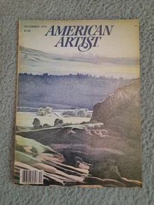 American Artist, Vintage Magazine, December 1979 Painting Art Drawing Watercolor - Picture 1 of 4