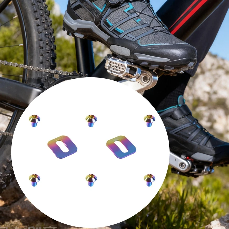 2 Piezas Juntas de Pedal Autobloqueantes para Bicicleta Arandelas Bicicleta Pedal Taco Accesorios Foto 1 de 1