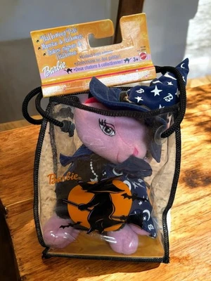 Barbie Halloween Amigos Peluche Rosa Bruja/Mago Gatito Gato Nuevo 2003 Foto 1 de 4