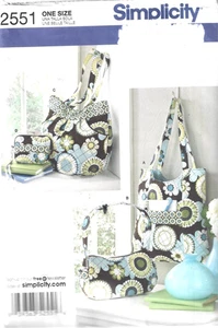 Simplicity Purse/Bag Pattern #2551 / One Size / Cut / 2009 - Picture 1 of 3