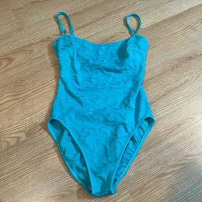 Traje de baño vintage Longitude azul turquesa de una pieza talla 14T Foto 1 de 4