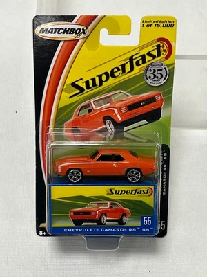 火柴盒 SUPERFAST 35 年 1969 雪佛兰 CAMARO RS 55- LTD ED)全新未拆封 — 第 1/2 张图片