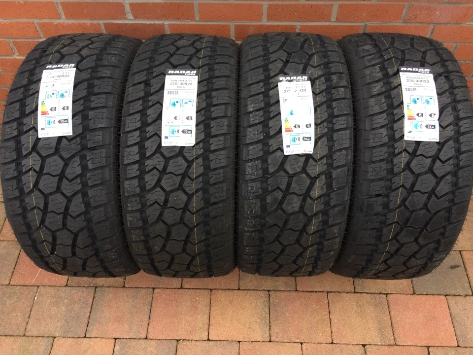 4 X 275/40R22 108V XL RADAR AT5 ALL TERRAIN M+S TYRES 275/40R22 ALL SEASON - Image 1 of 4