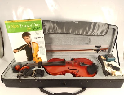 Stentor XXV 25th anniversary violin in case with accessories excellent condition - Image 1 of 4