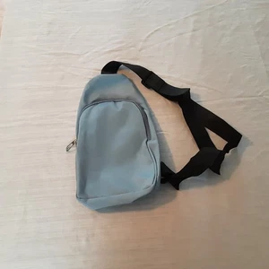 Crossbody Bag With One Pouch And Black Strap For Men Women Or Kids - Picture 1 of 2
