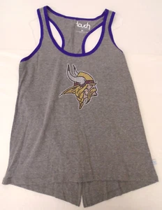 Minnesota Vikings Women's Medium Pitch Count Tank Top Shirt by Touch 839 - Picture 1 of 3