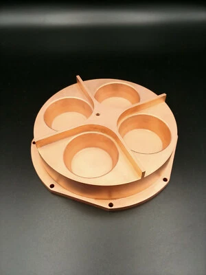 Crisol de cobre Ferrotec Temescal PN 0715-8454-0 4x25cc para pistola STIH-270-2CK Foto 1 de 4