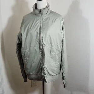 Izod Golf Light Brown Windbreaker Zipper Jacket w/Vent Opening, Size Medium - Picture 1 of 7