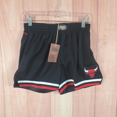 Mitchell & Ness Shorts Womens Small Chicago Bulls Basketball Drawstring - Image 1 of 4