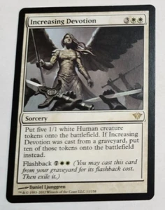 MTG Increasing Devotion 11/158 Dark Ascension Rare LP x1 - Imagen 1 de 3
