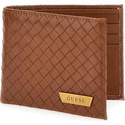Portafoglio Guess "Calabria" Flat  Billfold in pelle marrone  - Imagen 1 de 3