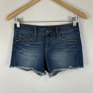 Articles Of Society Womens Shorts Size 6 / 24 Blue Denim Zip Cut-Off 23211 - Picture 1 of 9