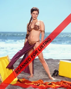 STAR WARS SLAVE PRINCESS LEIA at the beach - Carrie Fisher 8X10 PHOTO #8835 - Picture 1 of 1