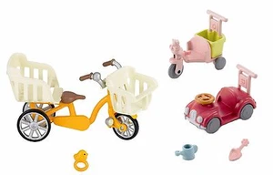 Two Sylvanian Families Wheeled Sets - Car and Trike Set and Three Seater Trike - Picture 1 of 6