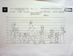 Back to the Future TV series 1991 Animation Production Series Model Cel Copy #OH - Picture 1 of 2