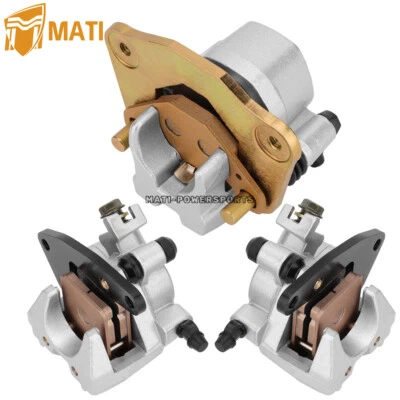 Pinças de freio dianteiras traseiras com pastilhas para 2002-2007 Suzuki Vinson 500 LT-A500 LT-F500 - Imagem 1 de 4