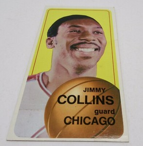 Chicago Bulls 1970 Topps Jimmy Collins Large/Tall NBA Basketball Card #157