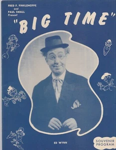 ED WAYNN IN "BIG TIME," 1930'S? PROGRAM - Imagen 1 de 5