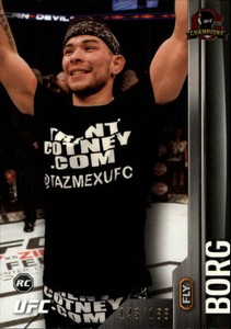 2015 Topps UFC Champions Black #197 Ray Borg /188